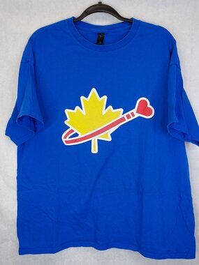 Maple Leaf T-Shirt Men's XL Tee Crew Neck Heavy Cotton Lego Classic Space Logo